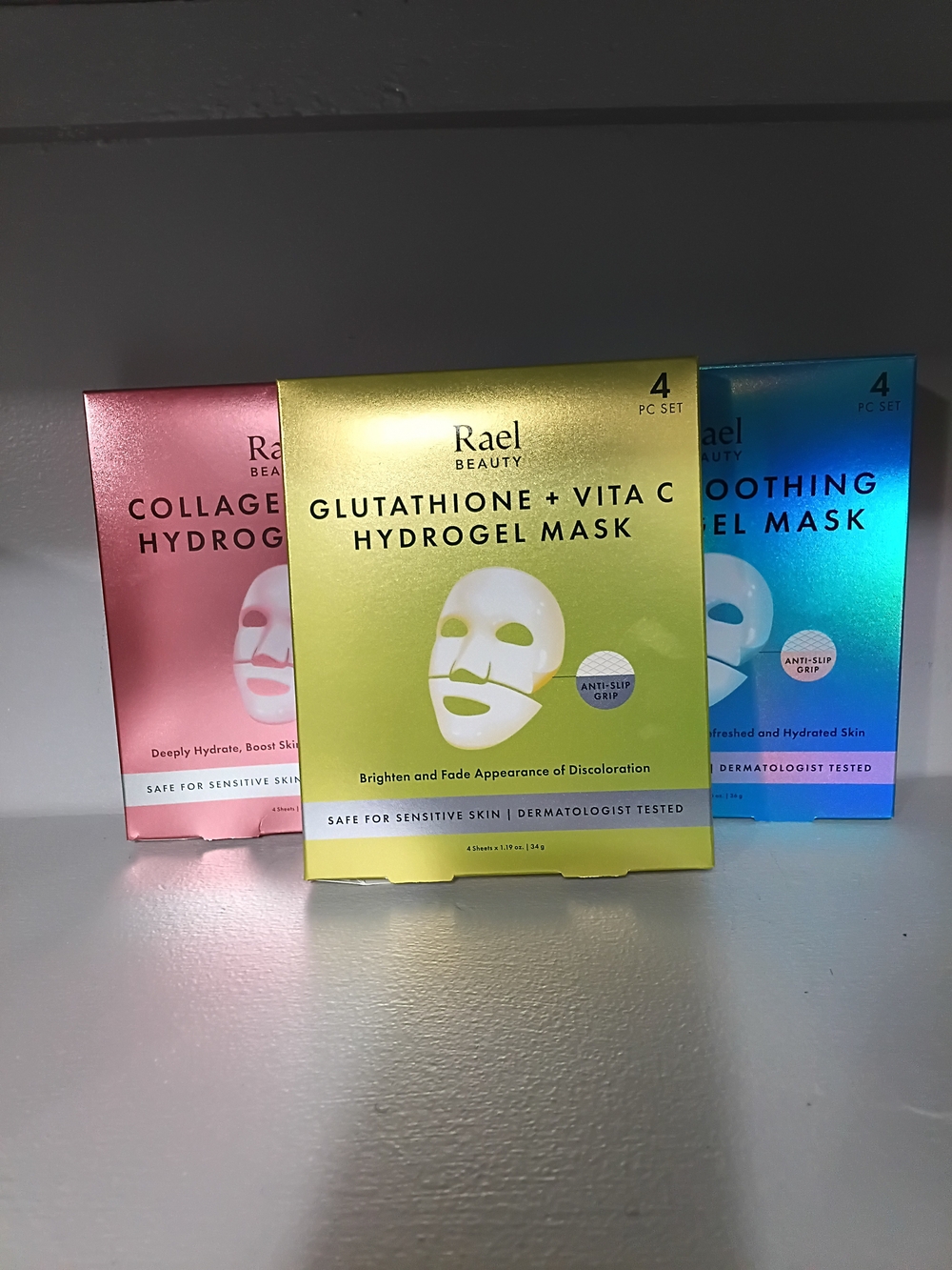 Rare Beauty Hydrogel Mask Trio - Pink, Lime, Blue